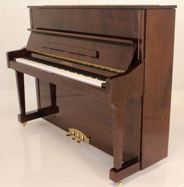 Steinhoven SU121 Upright Piano, Polished Walnut